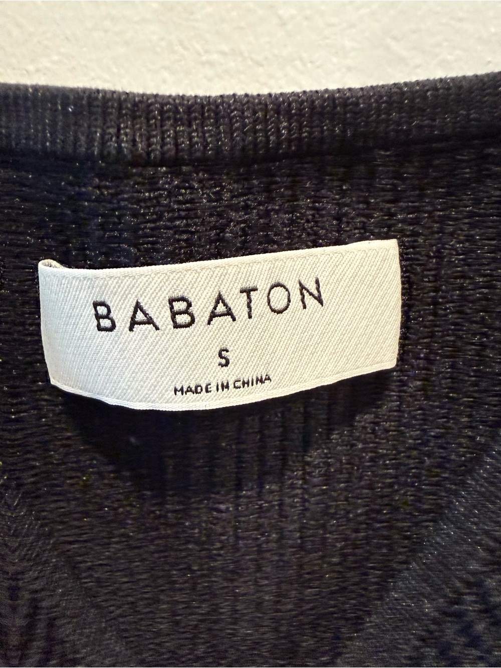 Babaton Black Ribbed Square-Neck Tank - Picture 4 of 4